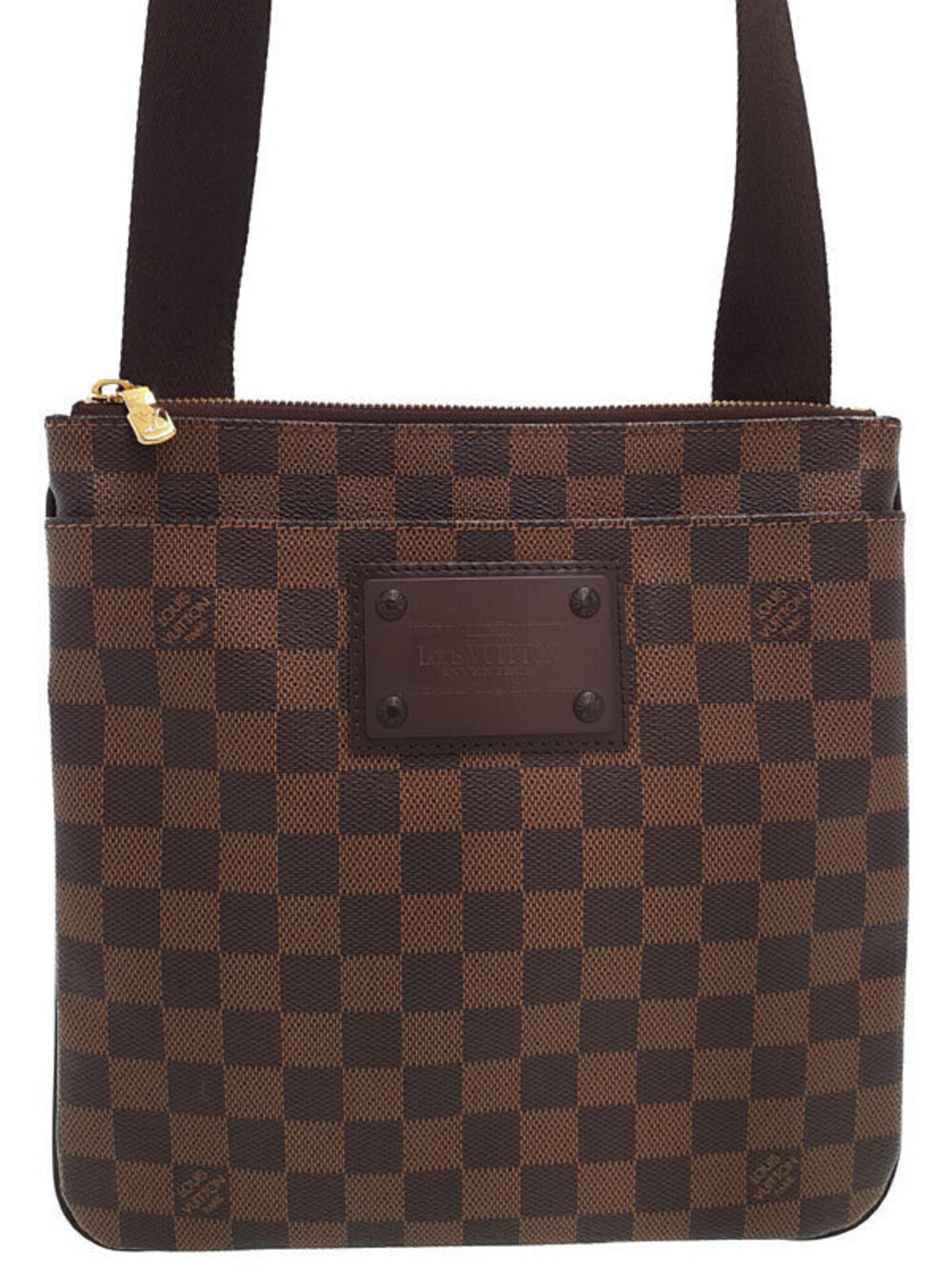 Louis Vuitton Damier Pochette Plat Brooklyn Shoulder Bag